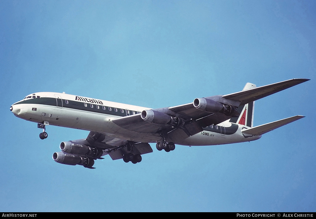 Aircraft Photo of I-DIWG | Douglas DC-8-43 | Alitalia | AirHistory.net #154664
