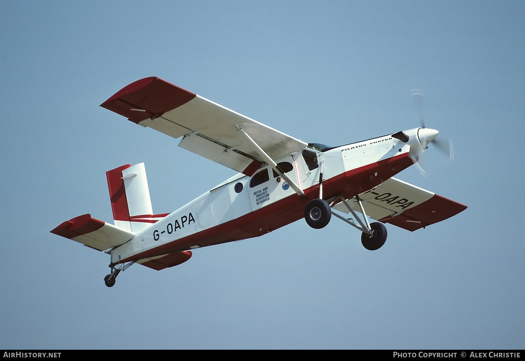 Aircraft Photo of G-OAPA | Pilatus PC-6/B2-H2 Turbo Porter | Army Parachute Association | AirHistory.net #154671