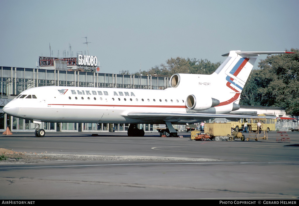 Aircraft Photo of RA-42341 | Yakovlev Yak-42 | Bykovo Avia | AirHistory.net #154687