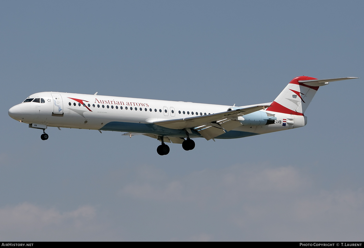 Aircraft Photo of OE-LVB | Fokker 100 (F28-0100) | Austrian Arrows | AirHistory.net #154700