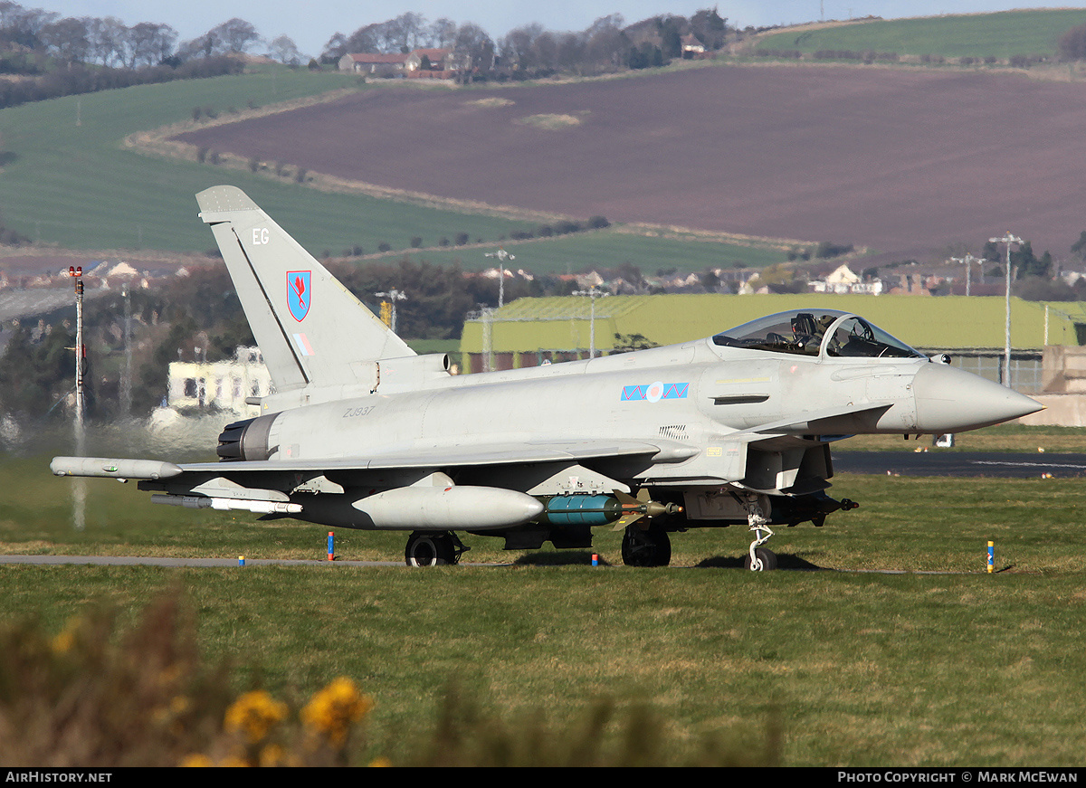 Aircraft Photo of ZJ937 | Eurofighter EF-2000 Typhoon FGR4 | UK - Air Force | AirHistory.net #154747