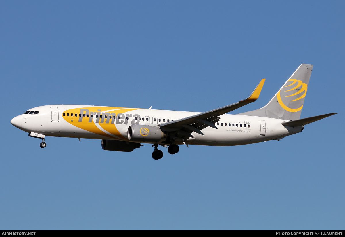 Aircraft Photo of YL-PSB | Boeing 737-8Q8 | Primera Air | AirHistory.net #154774