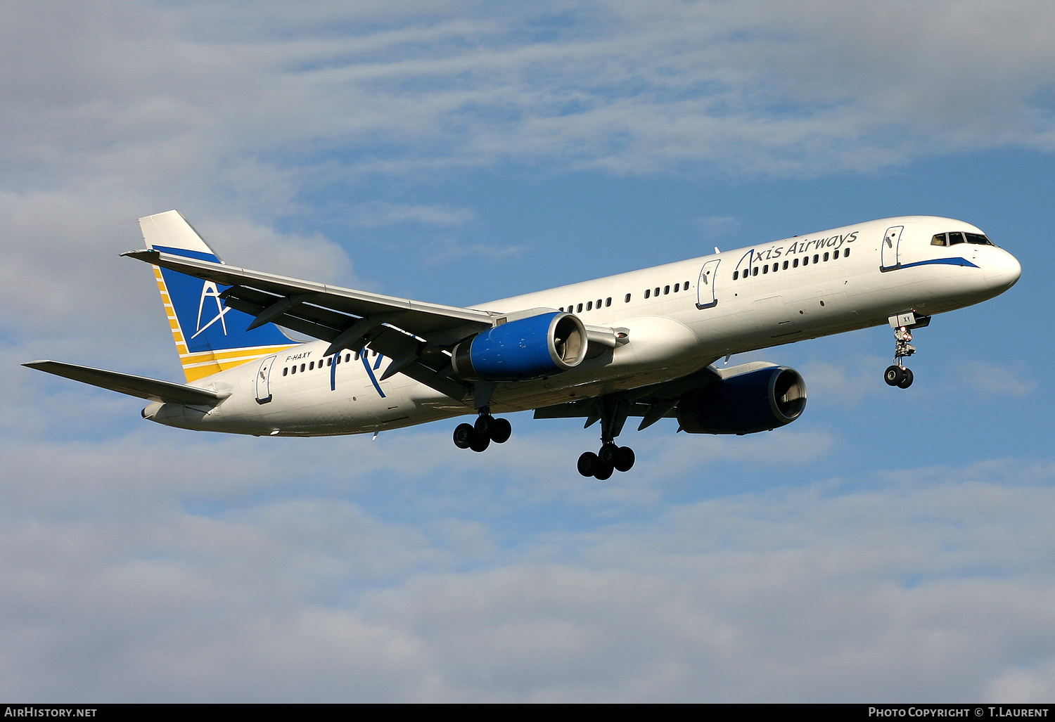 Aircraft Photo of F-HAXY | Boeing 757-2K2 | Axis Airways | AirHistory.net #154792