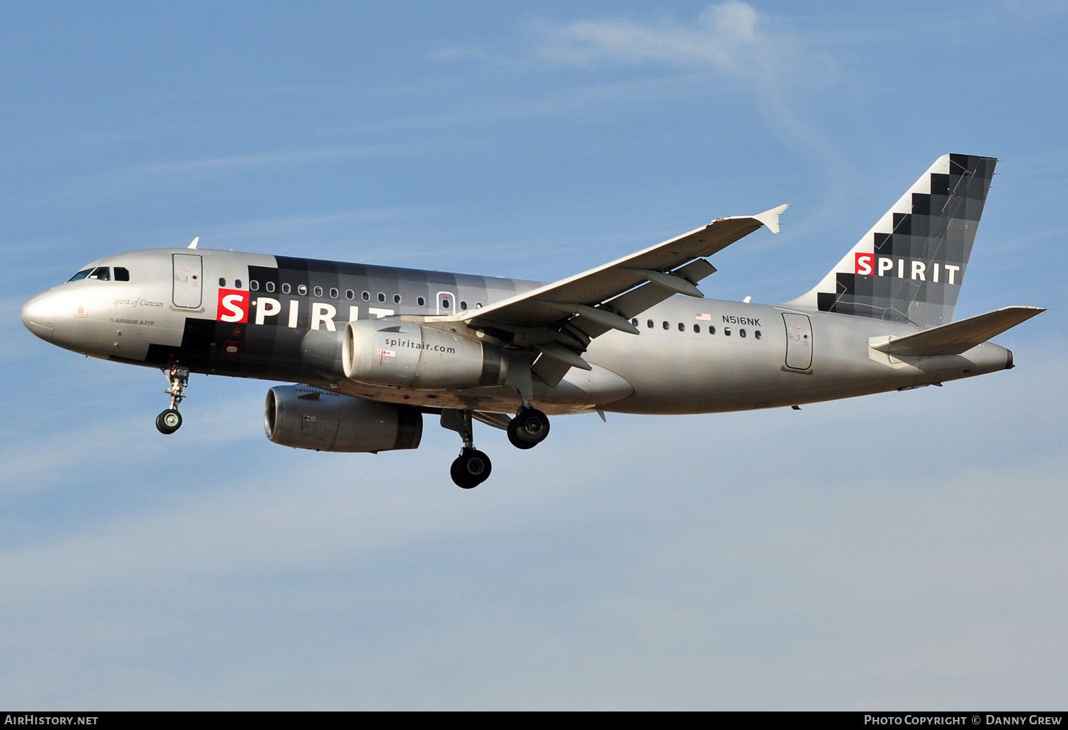 Aircraft Photo of N516NK | Airbus A319-132 | Spirit Airlines | AirHistory.net #154834