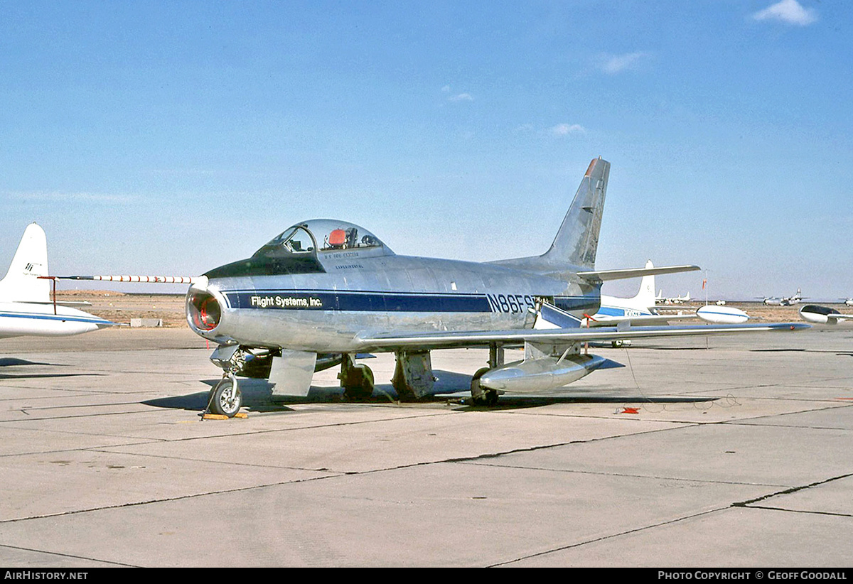 Aircraft Photo of N86FS | Canadair CL-13A Sabre 5 | Flight Systems Inc. | AirHistory.net #154873