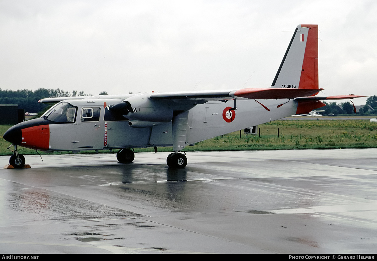Aircraft Photo of AS9819 | Pilatus Britten-Norman BN-2B-26 Islander | Malta - Air Force | AirHistory.net #154900