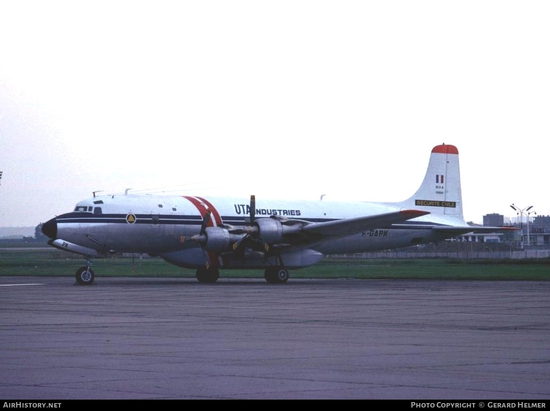 Aircraft Photo of F-GAPK | Douglas DC-6B/AT | UTA Industries | AirHistory.net #154948