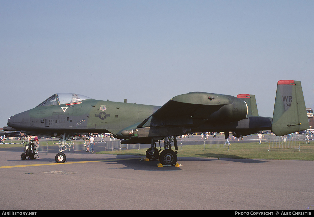 Aircraft Photo of 81-0941 / AF81-941 | Fairchild A-10A Thunderbolt II | USA - Air Force | AirHistory.net #154957
