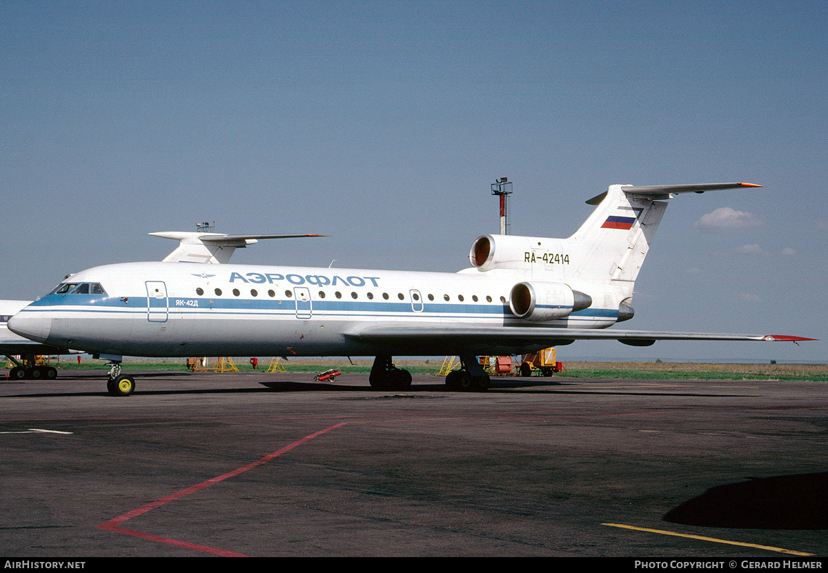 Aircraft Photo of RA-42414 | Yakovlev Yak-42D | Aeroflot | AirHistory.net #155000