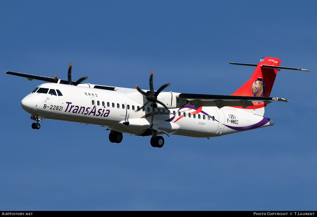 Aircraft Photo of F-WWEC | ATR ATR-72-600 (ATR-72-212A) | TransAsia Airways | AirHistory.net #155045