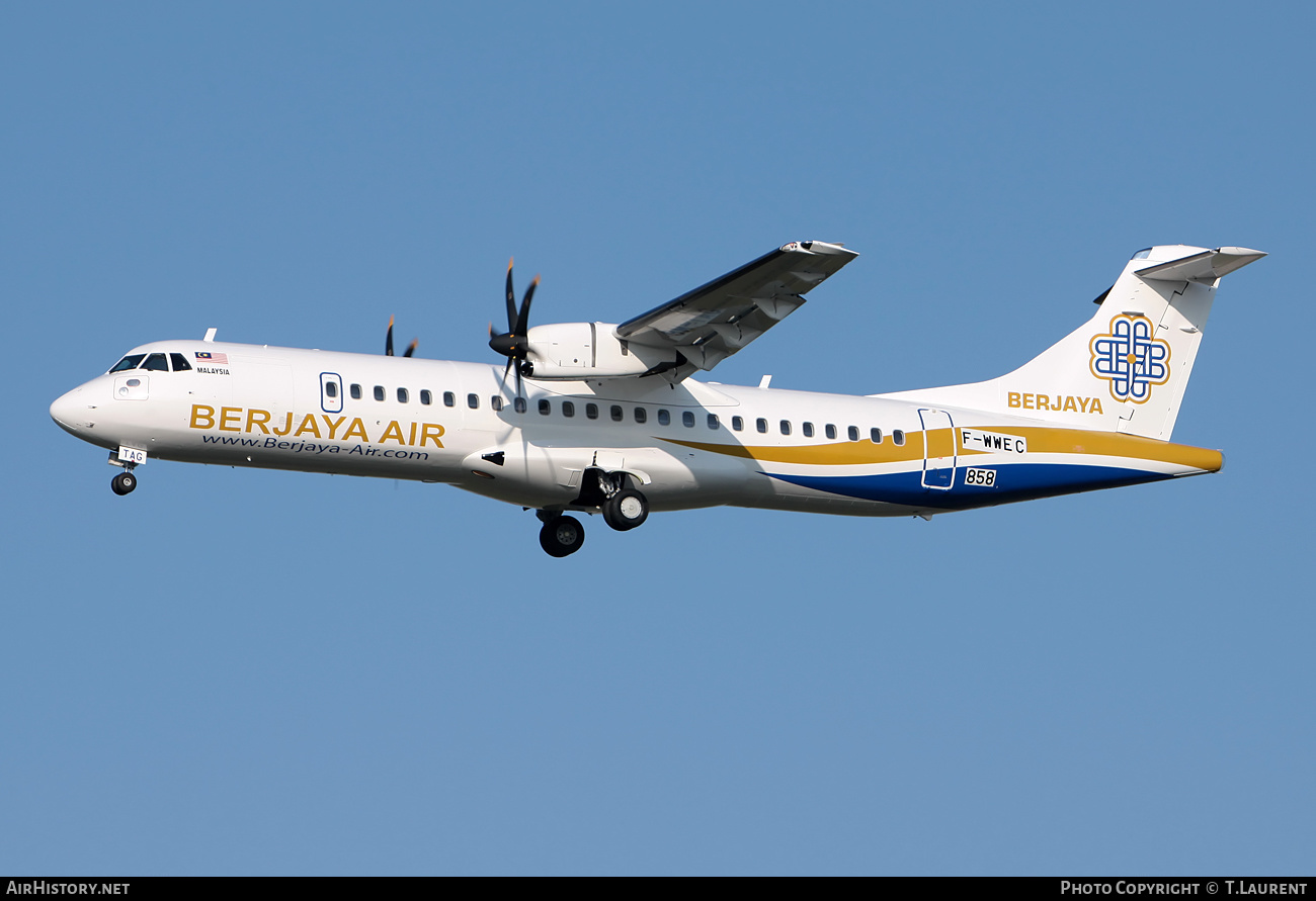 Aircraft Photo of F-WWEC | ATR ATR-72-500 (ATR-72-212A) | Berjaya Air | AirHistory.net #155182