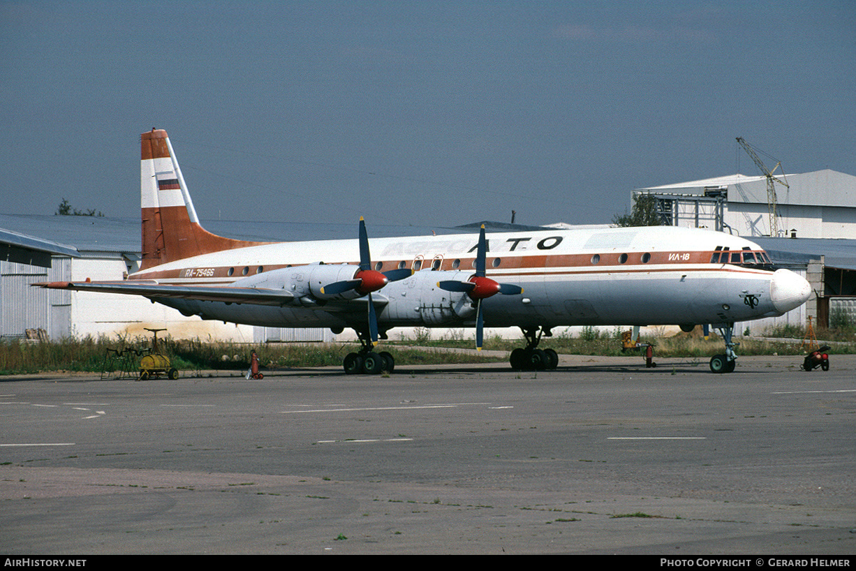 Aircraft Photo of RA-75466 | Ilyushin Il-18D | Air Transport Office - ATO | AirHistory.net #155229