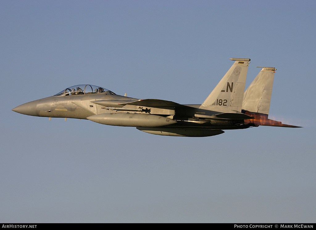 Aircraft Photo of 86-0182 / 86-182 | McDonnell Douglas F-15D Eagle | USA - Air Force | AirHistory.net #155257
