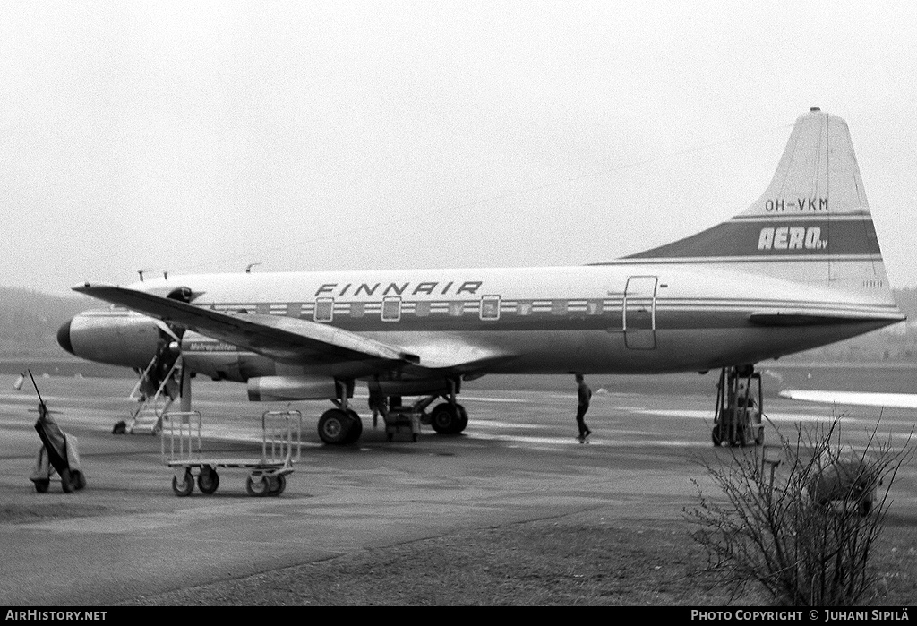 Aircraft Photo of OH-VKM | Convair 440-98 Metropolitan | Finnair | AirHistory.net #155278