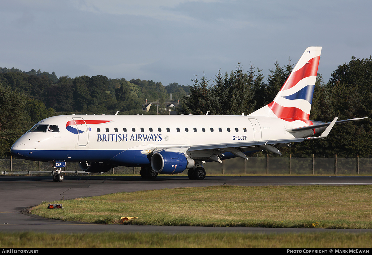 Aircraft Photo of G-LCYF | Embraer 170STD (ERJ-170-100STD) | British Airways | AirHistory.net #155294