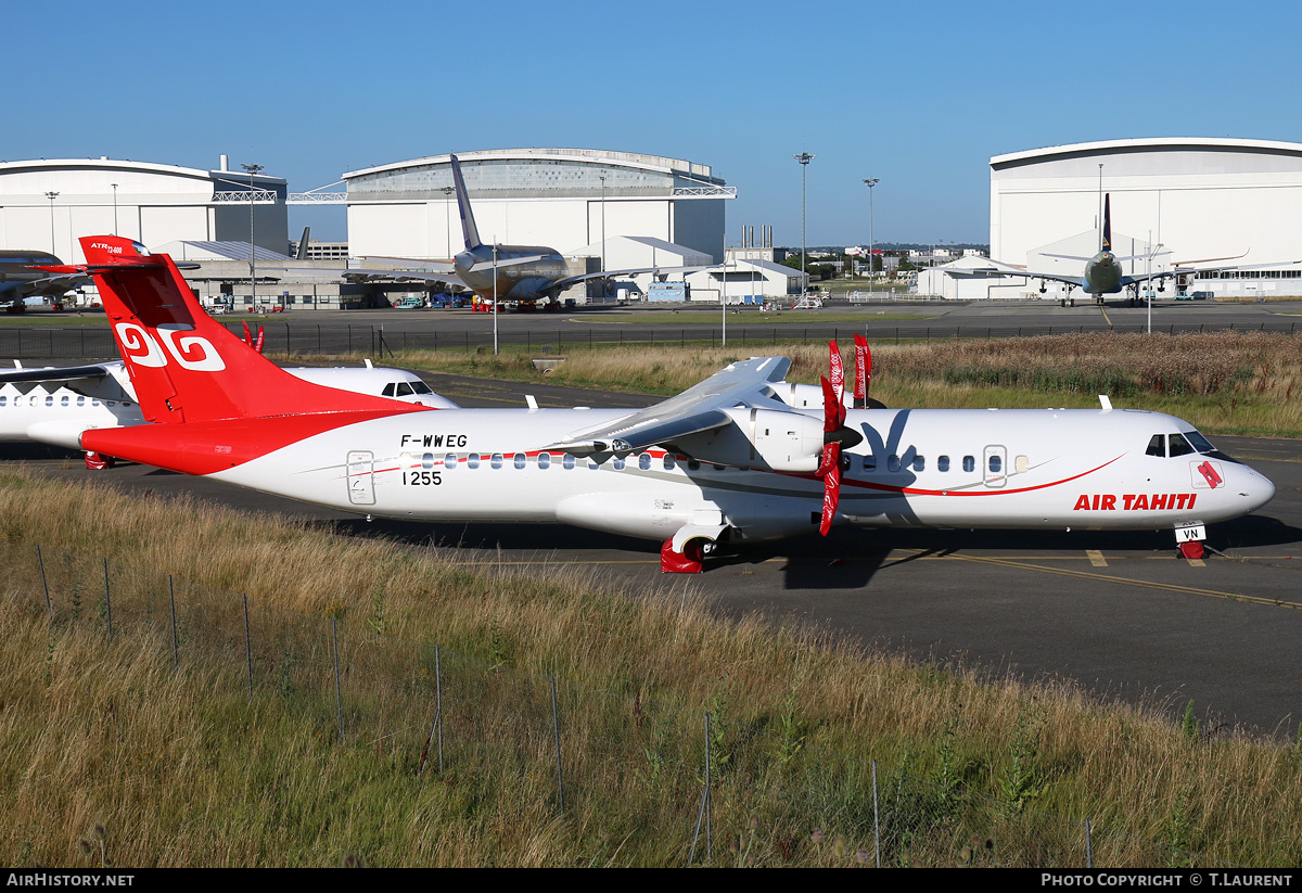 Aircraft Photo of F-WWEG | ATR ATR-72-600 (ATR-72-212A) | Air Tahiti | AirHistory.net #155298