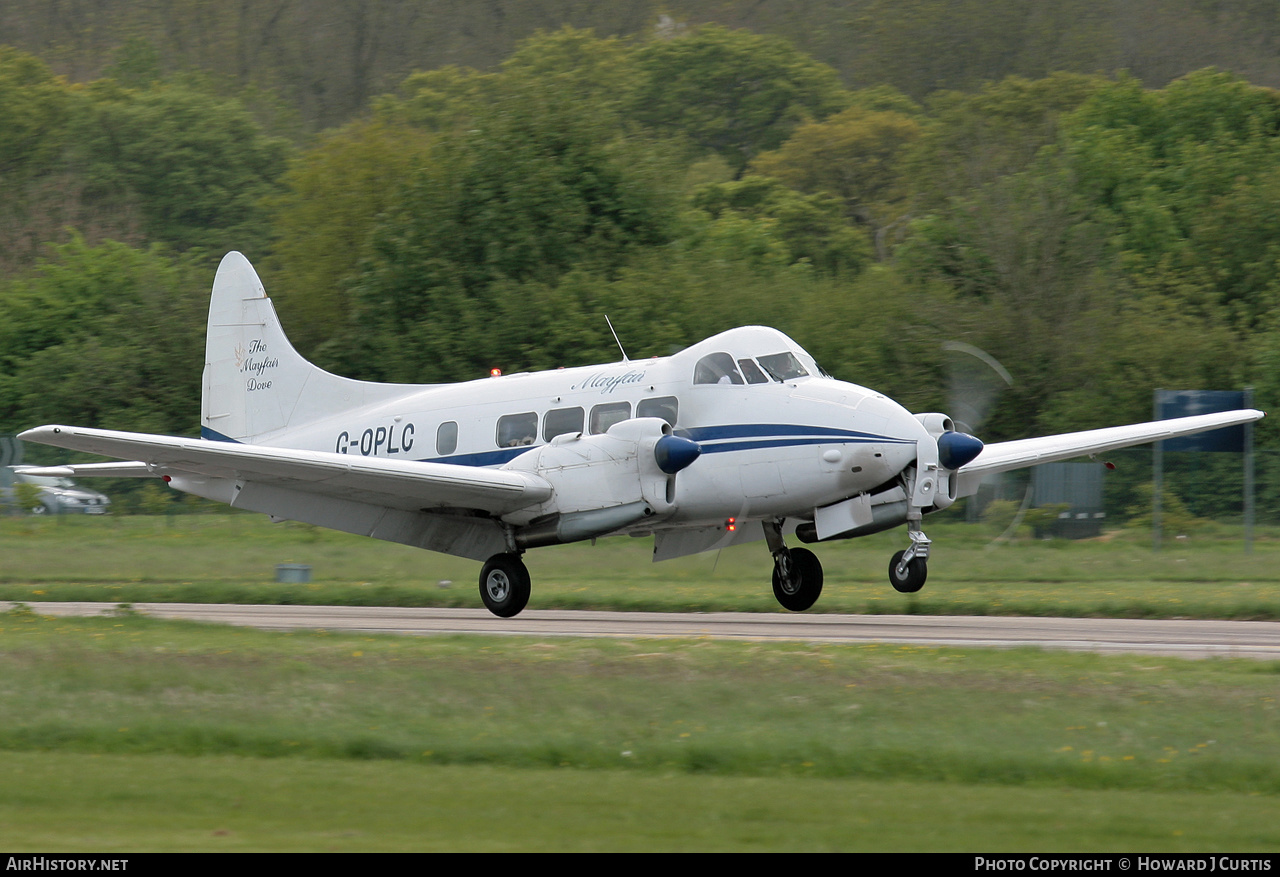 Aircraft Photo of G-OPLC | De Havilland D.H. 104 Dove 8 | Mayfair Dove Charter | AirHistory.net #155348