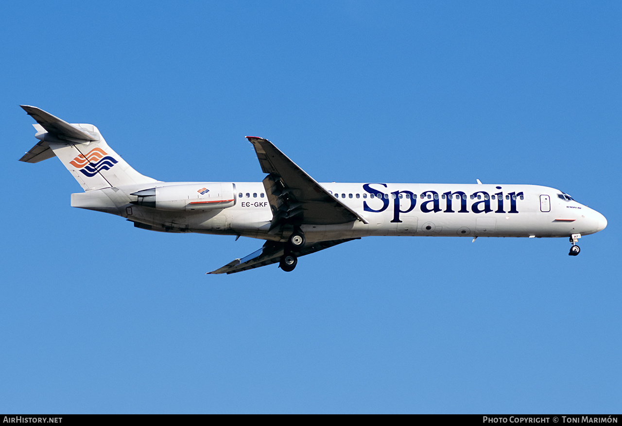 Aircraft Photo of EC-GKF | McDonnell Douglas MD-87 (DC-9-87) | Spanair | AirHistory.net #155398