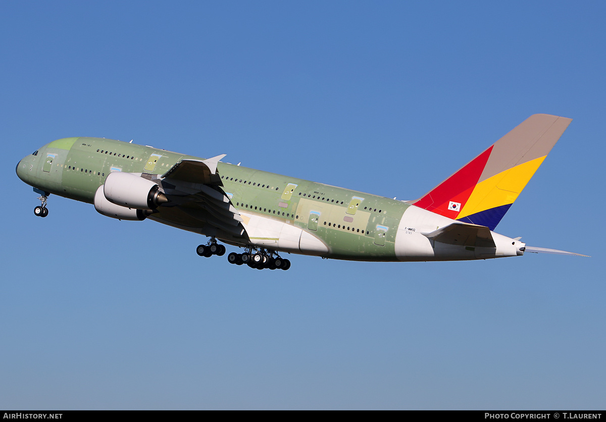 Aircraft Photo of F-WWSQ | Airbus A380-841 | Asiana Airlines | AirHistory.net #155471