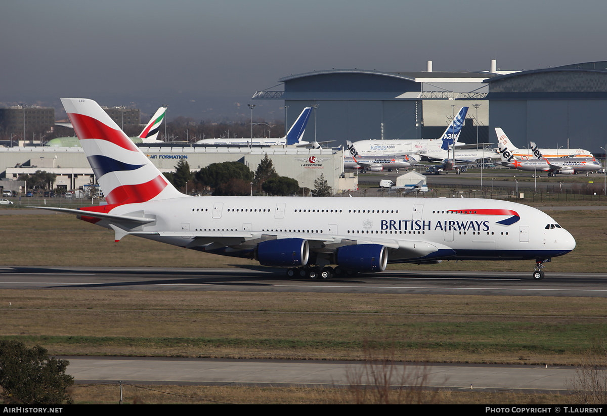 Aircraft Photo of G-XLED | Airbus A380-841 | British Airways | AirHistory.net #155492