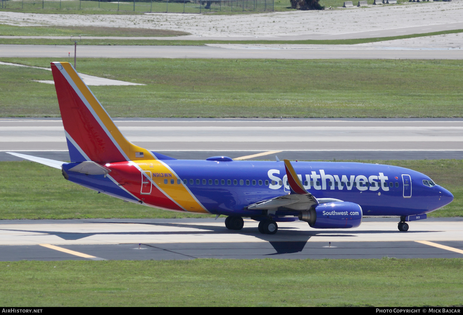 Aircraft Photo of N913WN | Boeing 737-7H4 | Southwest Airlines | AirHistory.net #155508