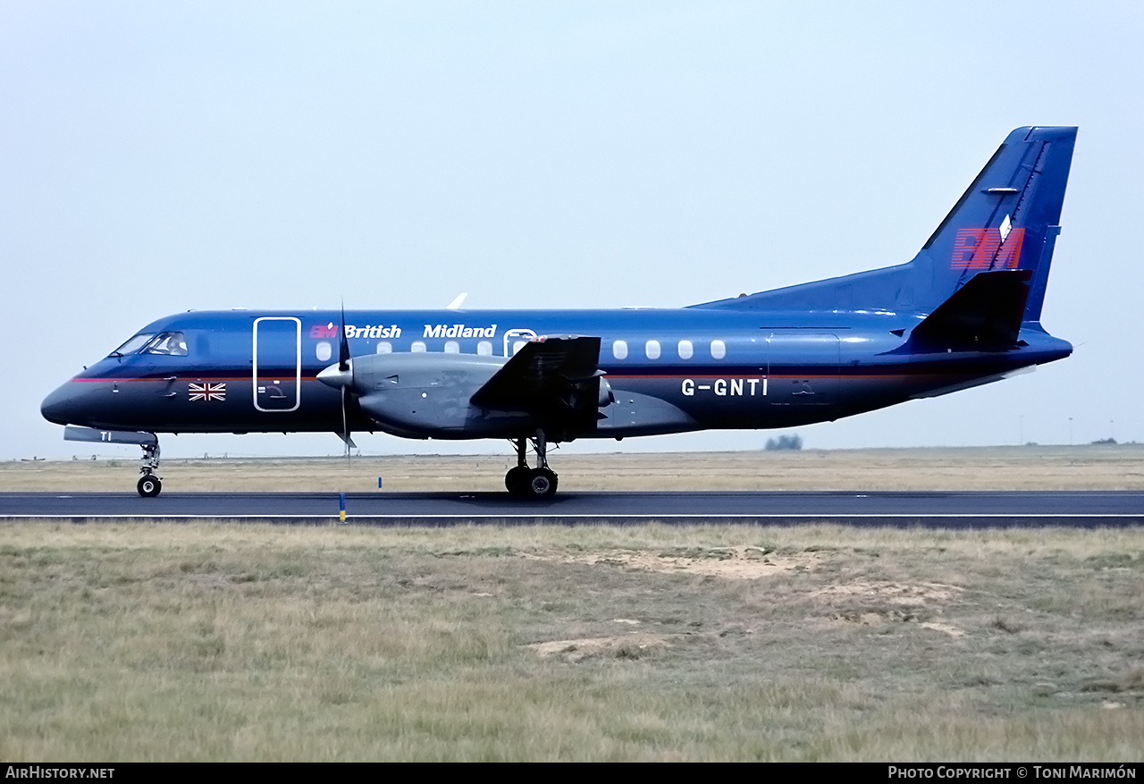 Aircraft Photo of G-GNTI | Saab 340B | British Midland Airways - BMA | AirHistory.net #155569