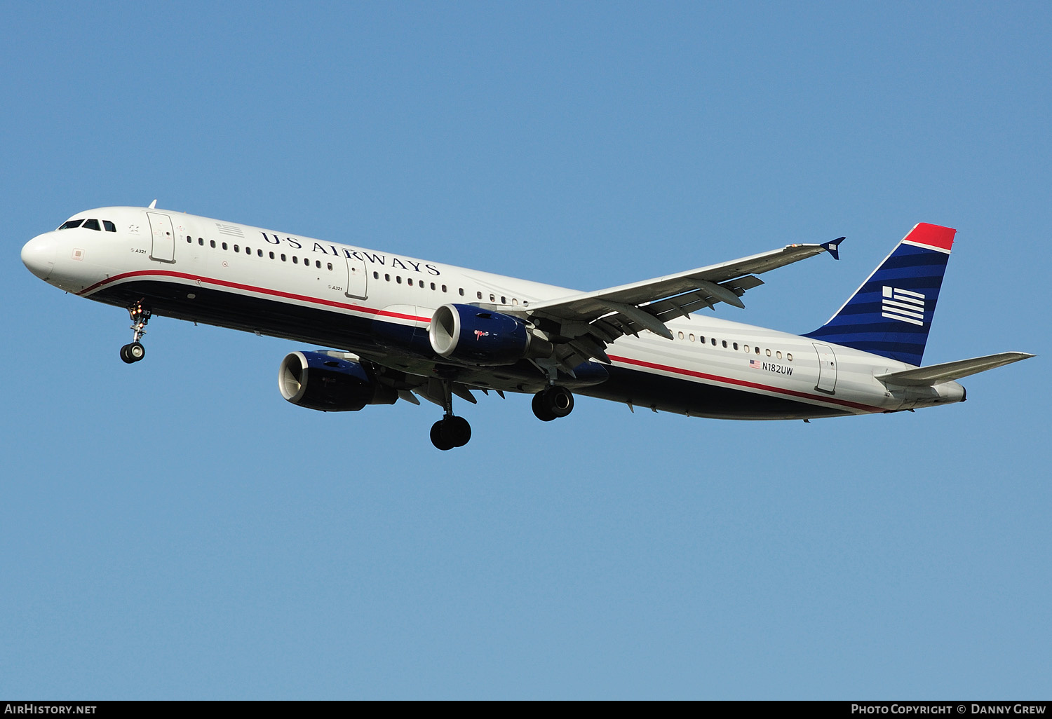 Aircraft Photo of N182UW | Airbus A321-211 | US Airways | AirHistory.net #155577