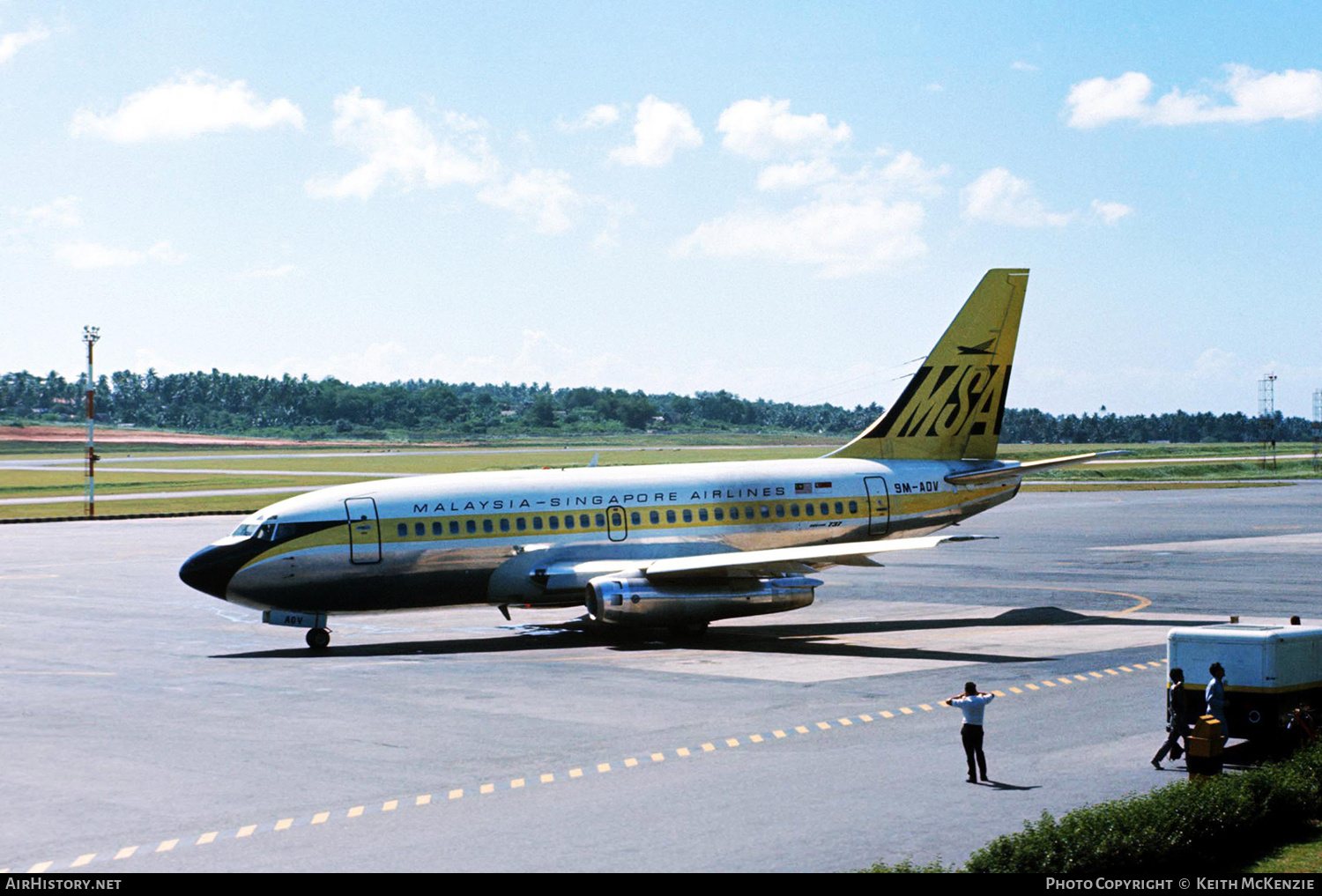 Aircraft Photo of 9M-AOV | Boeing 737-112 | Malaysia-Singapore Airlines - MSA | AirHistory.net #155580