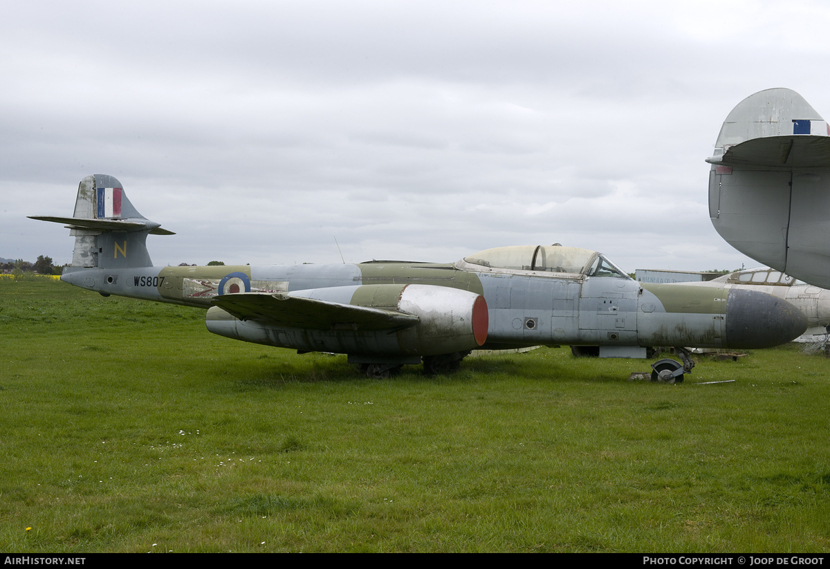 Aircraft Photo of WS807 | Gloster Meteor NF14 | UK - Air Force | AirHistory.net #155598