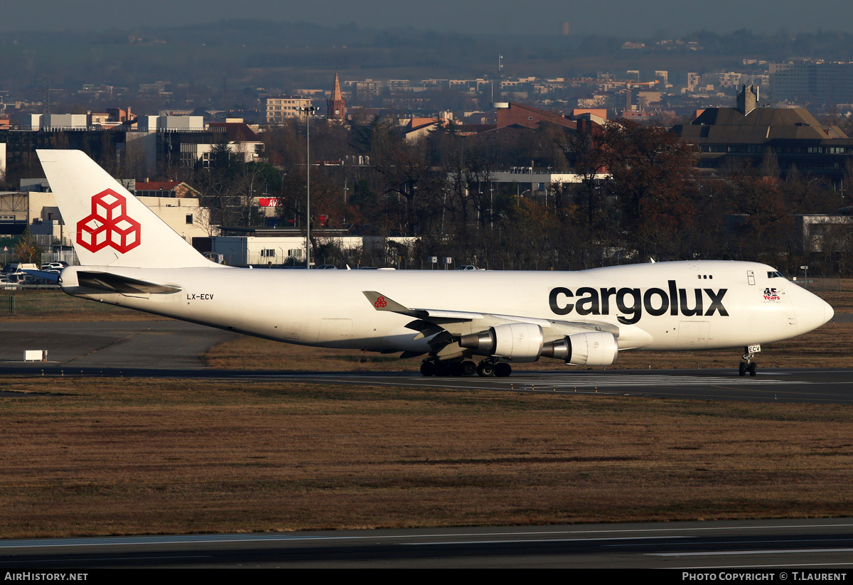 Aircraft Photo of LX-ECV | Boeing 747-4HQF/ER | Cargolux | AirHistory.net #155612