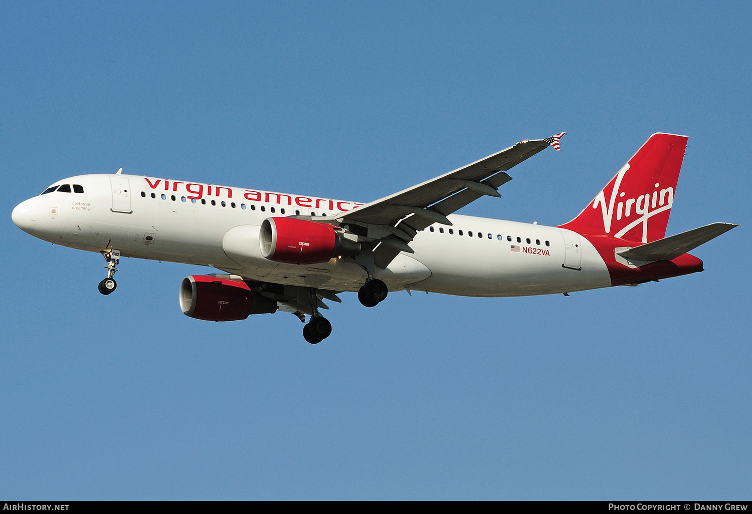 Aircraft Photo of N622VA | Airbus A320-214 | Virgin America | AirHistory.net #155674