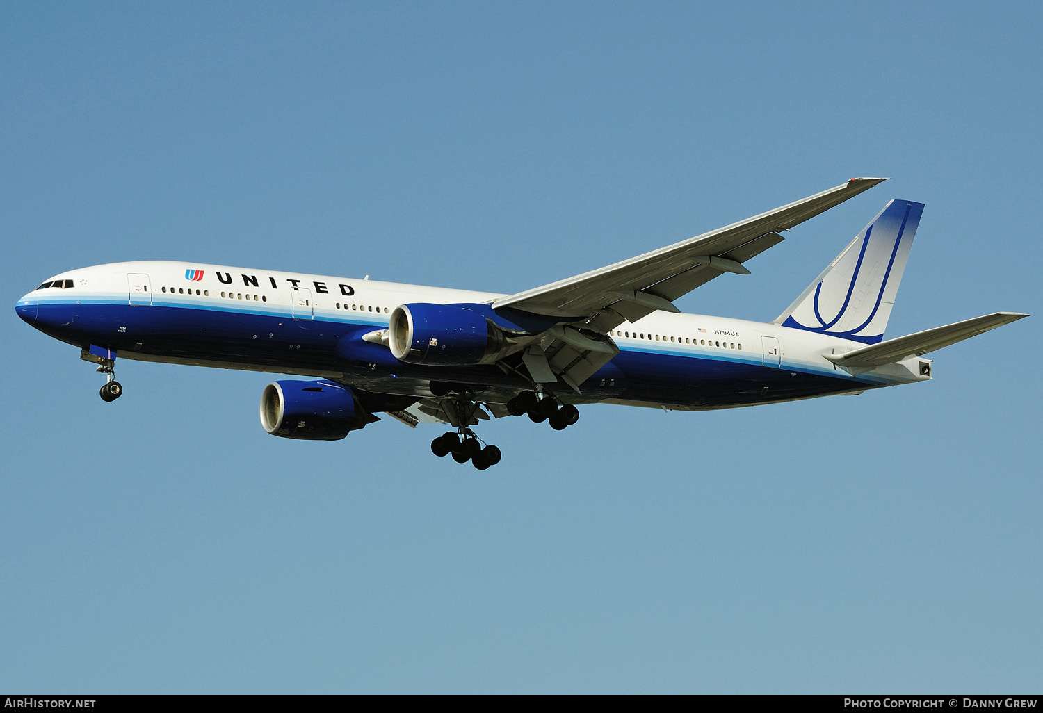 Aircraft Photo of N794UA | Boeing 777-222/ER | United Airlines | AirHistory.net #155680