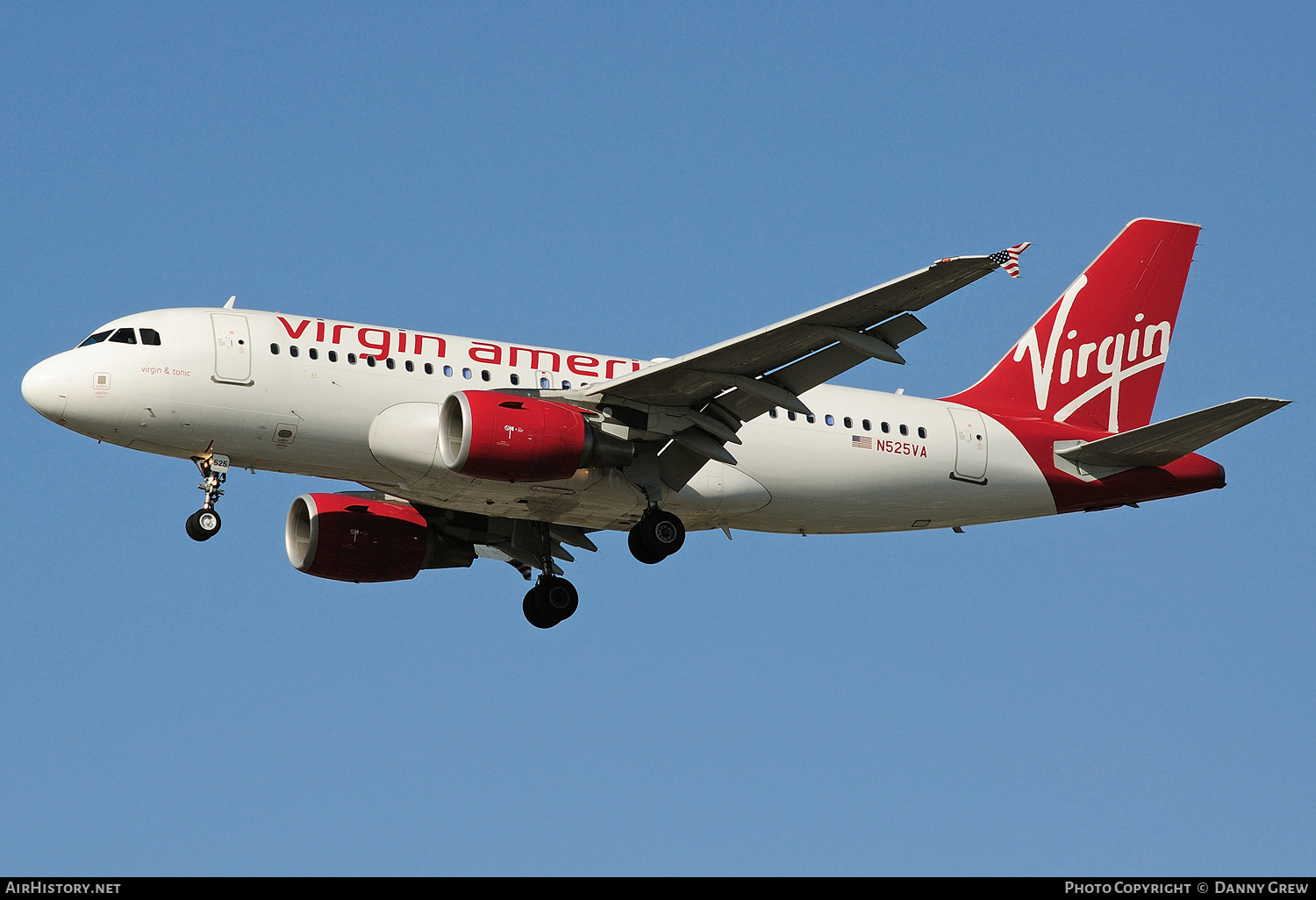 Aircraft Photo of N525VA | Airbus A319-112 | Virgin America | AirHistory.net #155707