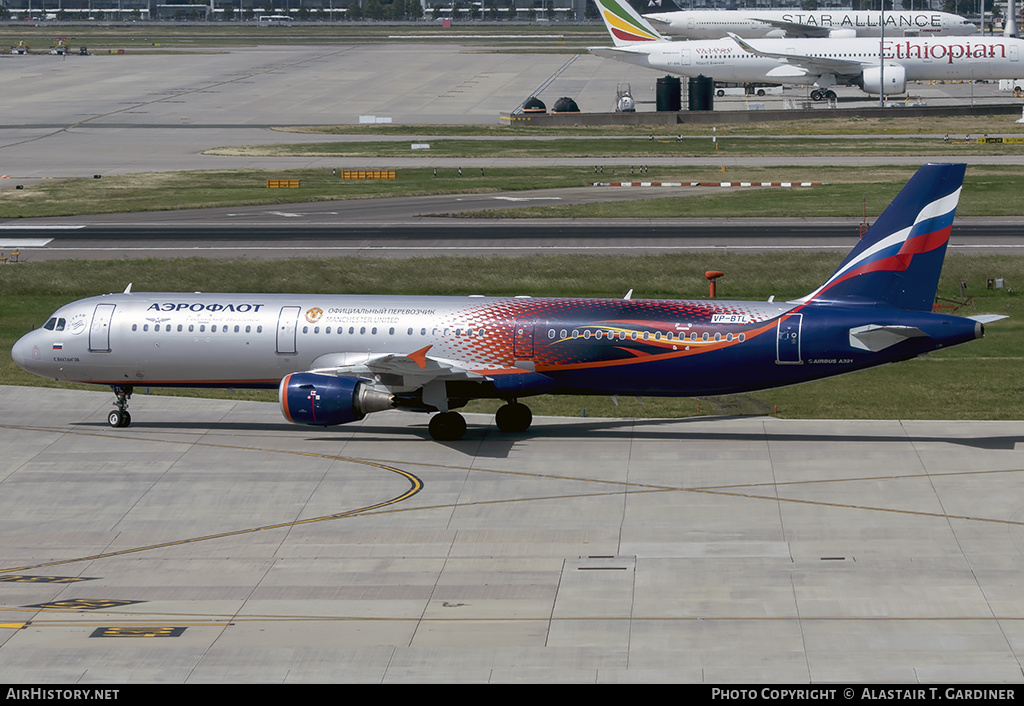 Aircraft Photo of VP-BTL | Airbus A321-211 | Aeroflot - Russian Airlines | AirHistory.net #155738