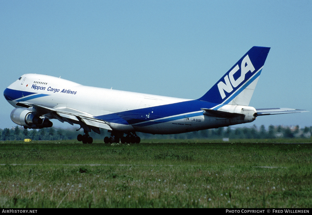 Aircraft Photo of JA8191 | Boeing 747-281F/SCD | Nippon Cargo Airlines - NCA | AirHistory.net #155764