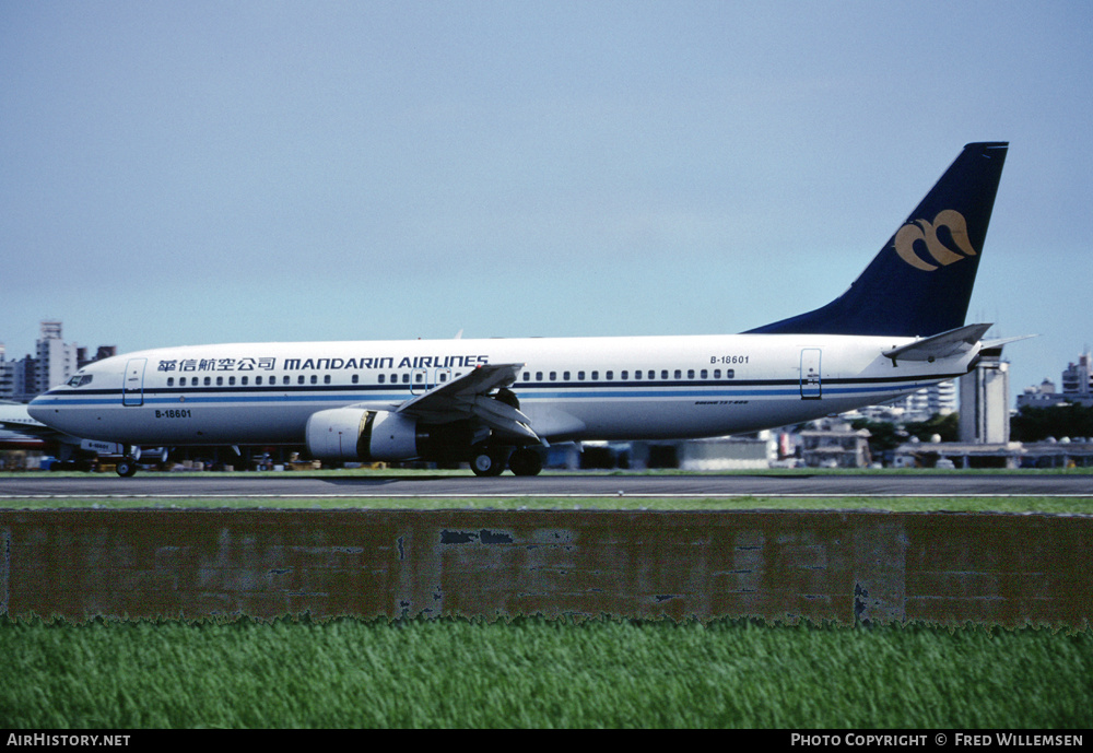 Aircraft Photo of B-18601 | Boeing 737-809 | Mandarin Airlines | AirHistory.net #155771