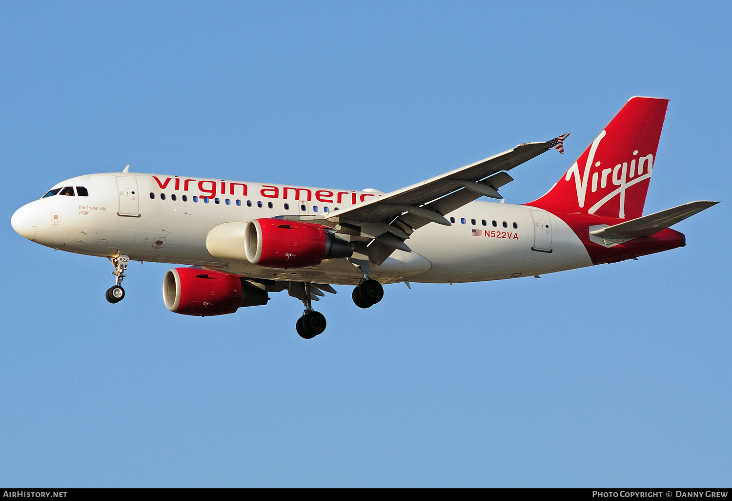 Aircraft Photo of N522VA | Airbus A319-112 | Virgin America | AirHistory.net #155786
