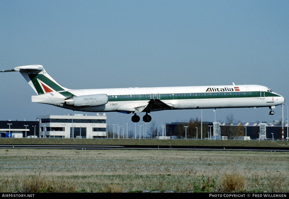 Aircraft Photo of I-DACY | McDonnell Douglas MD-82 (DC-9-82) | Alitalia | AirHistory.net #155802