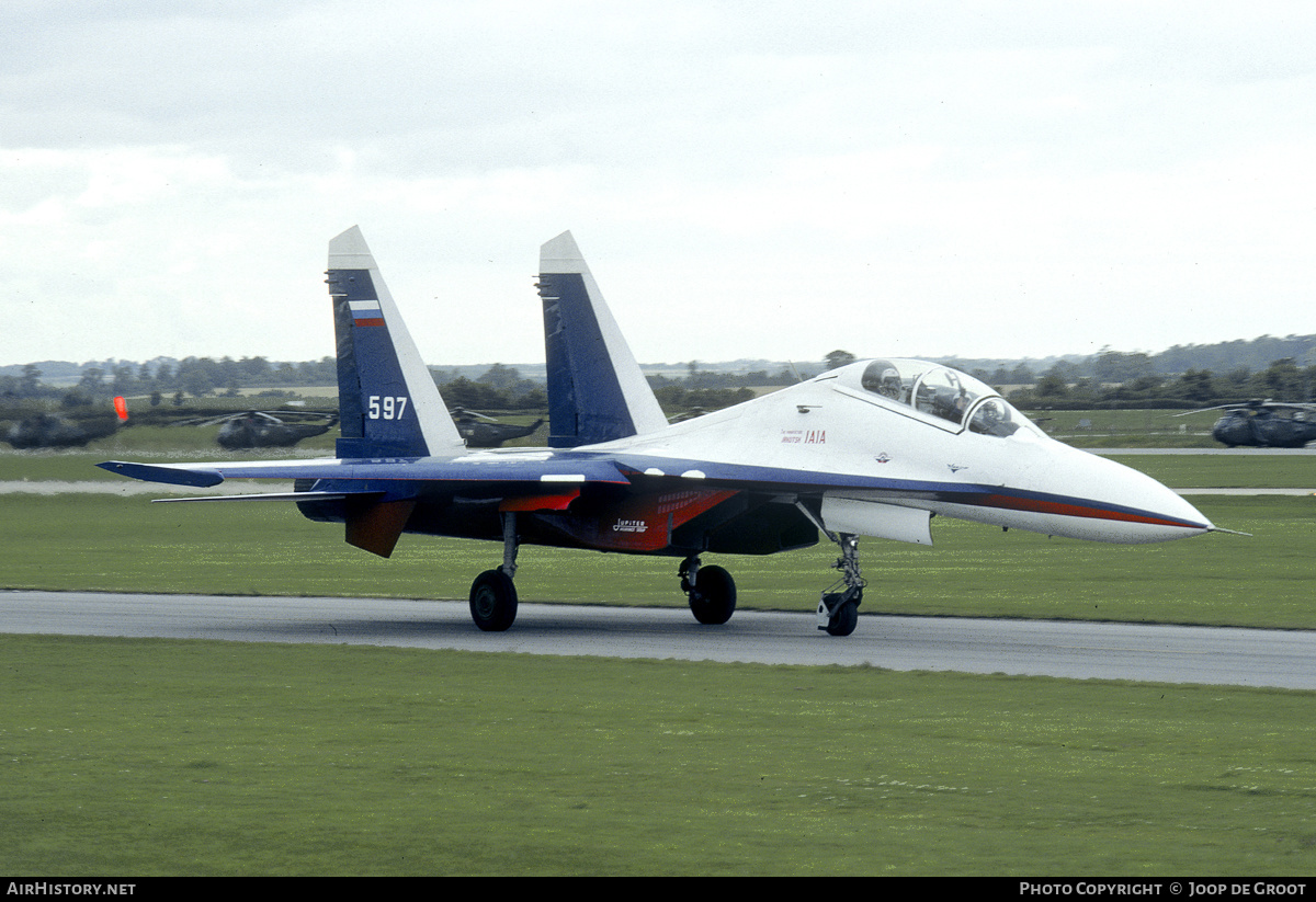 Aircraft Photo of 597 white | Sukhoi Su-27UB | Russia - Air Force | AirHistory.net #155867