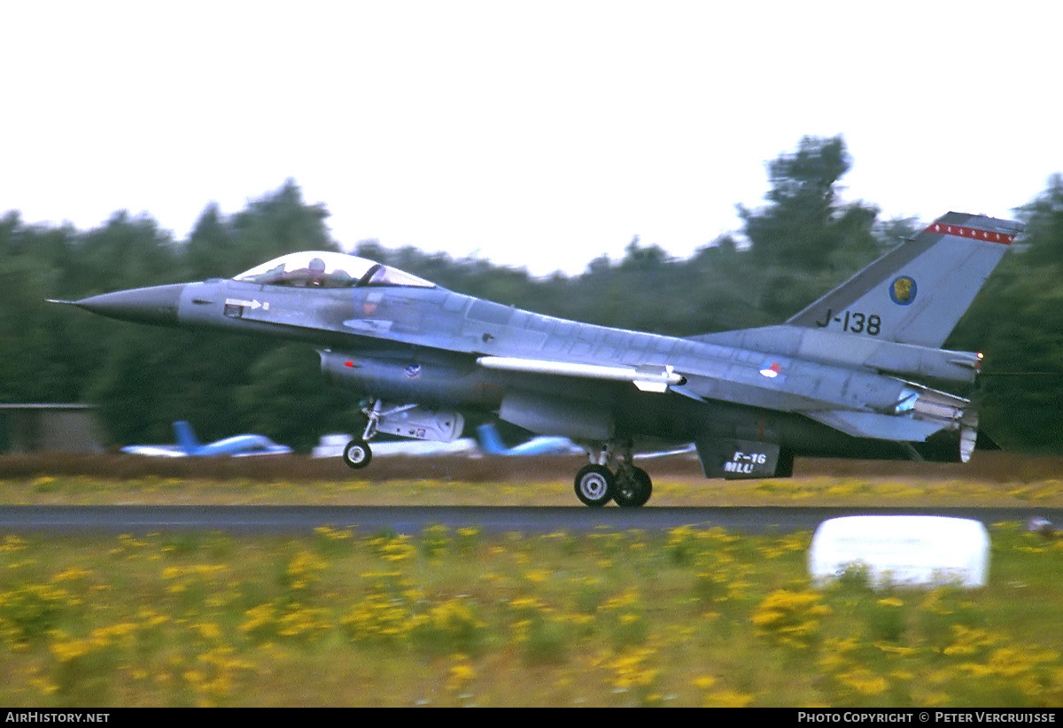 Aircraft Photo of J-138 | General Dynamics F-16AM Fighting Falcon | Netherlands - Air Force | AirHistory.net #155955