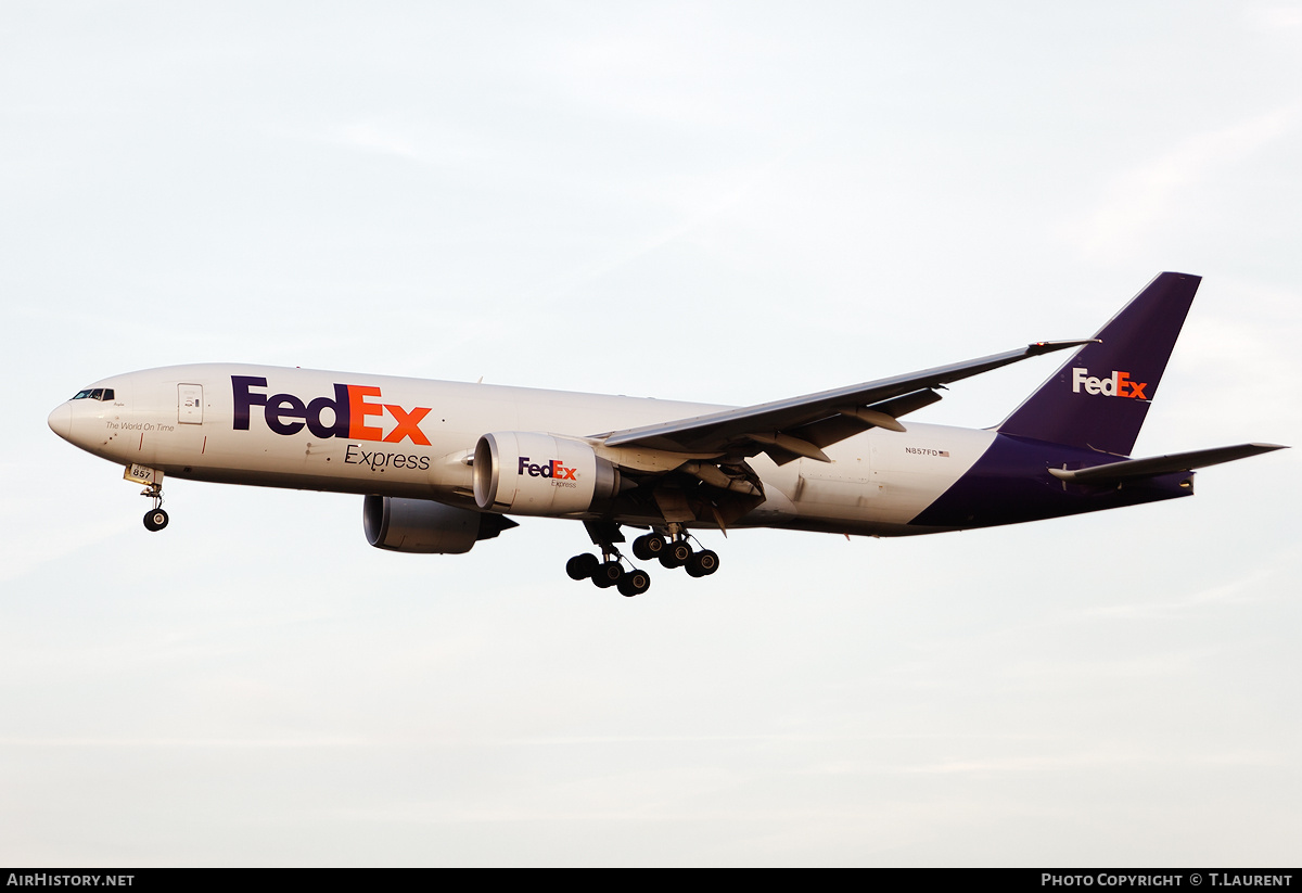 Aircraft Photo of N857FD | Boeing 777-FS2 | FedEx Express | AirHistory.net #155979