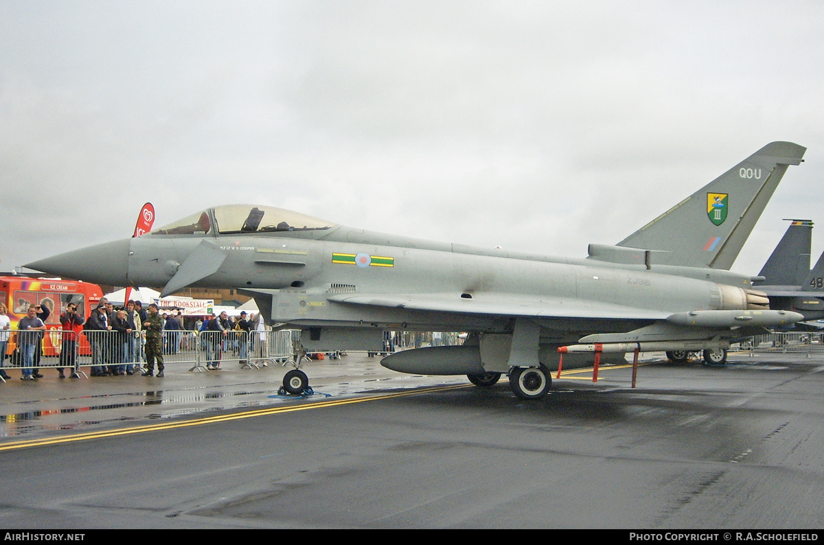 Aircraft Photo of ZJ916 | Eurofighter EF-2000 Typhoon FGR4 | UK - Air Force | AirHistory.net #156031