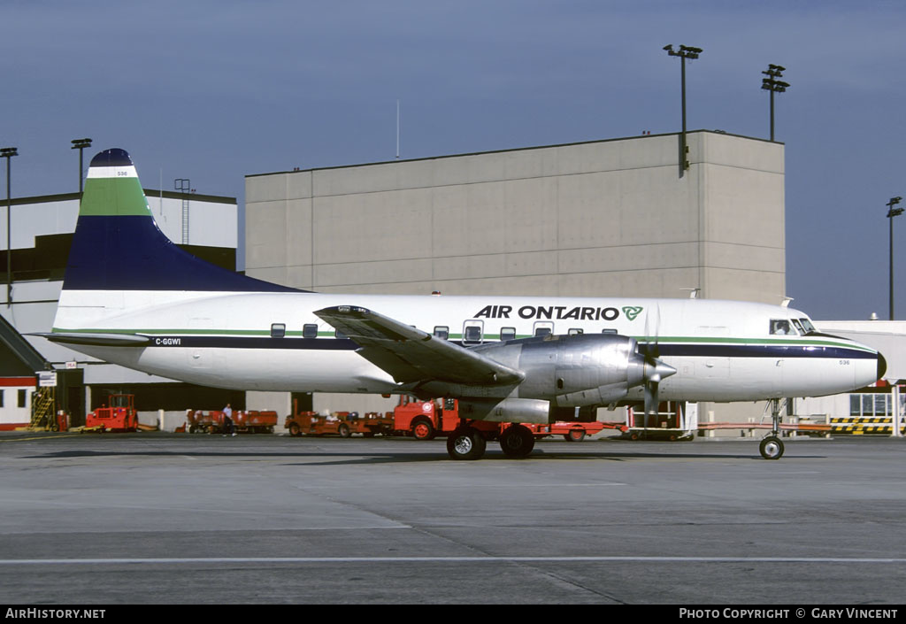 Aircraft Photo of C-GGWI | Convair 580 | Air Ontario | AirHistory.net #156063
