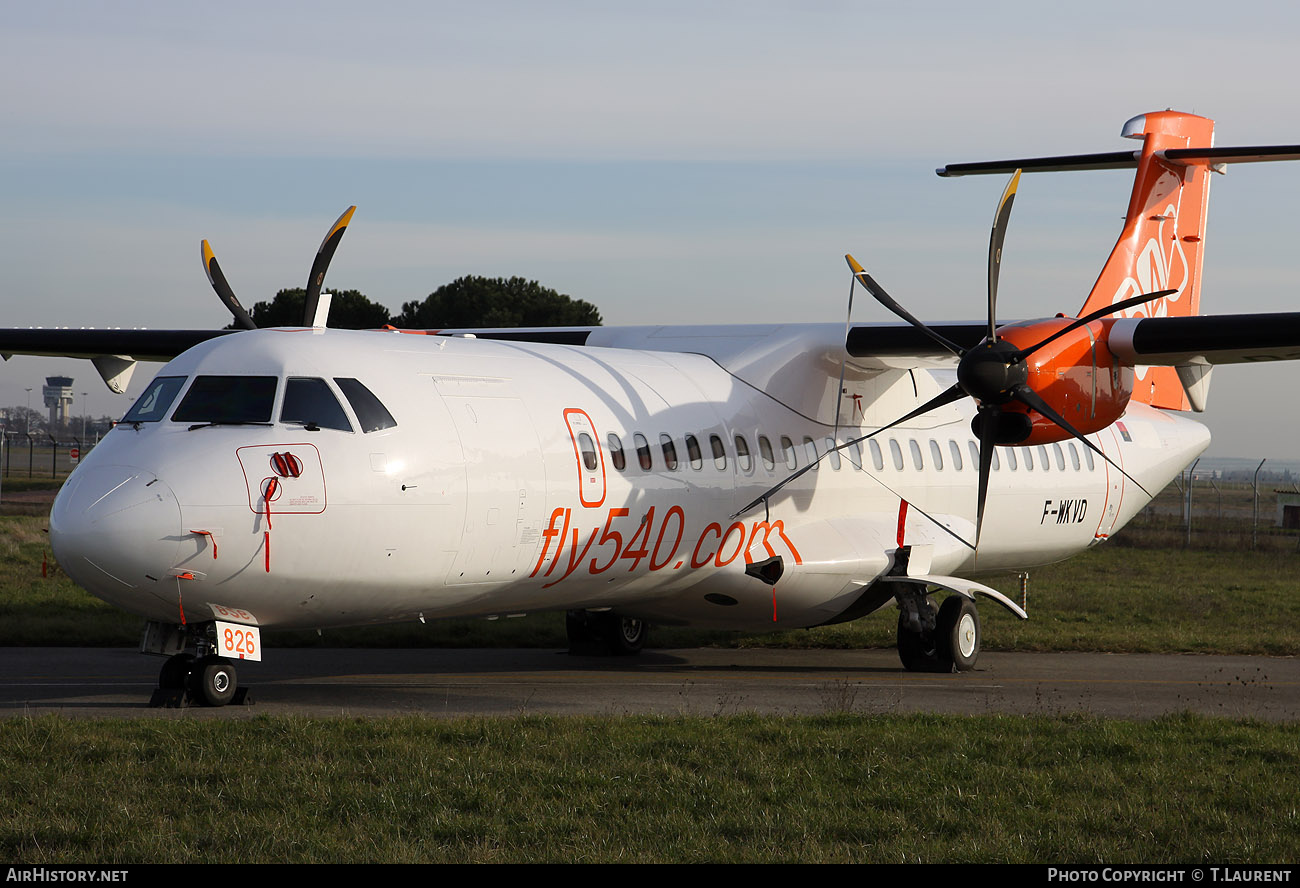 Aircraft Photo of F-WKVD | ATR ATR-72-500 (ATR-72-212A) | Fly540 | AirHistory.net #156107