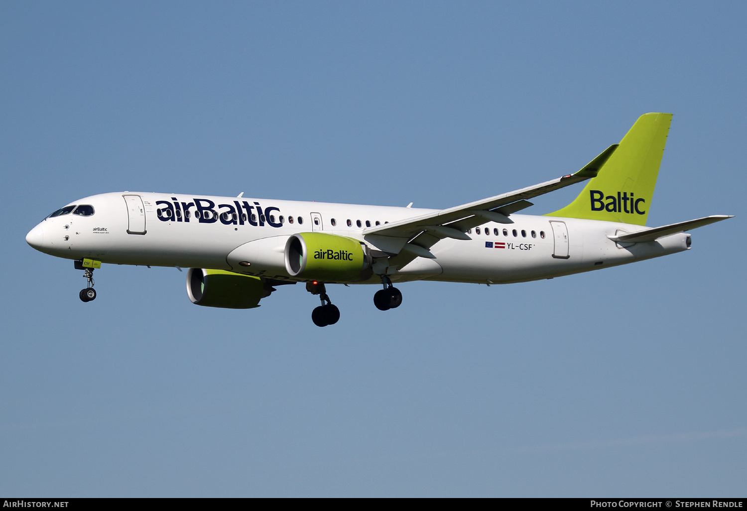 Aircraft Photo of YL-CSF | Airbus A220-371 (BD-500-1A11) | AirBaltic | AirHistory.net #156164