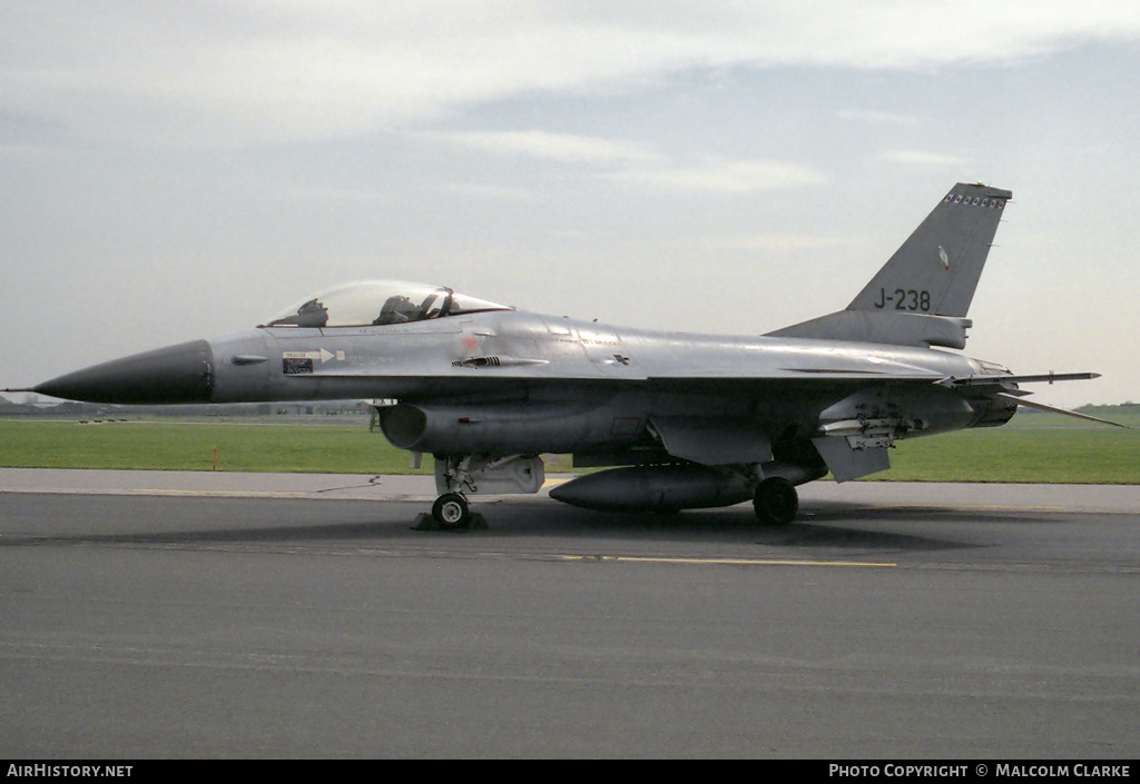 Aircraft Photo of J-238 | General Dynamics F-16A Fighting Falcon | Netherlands - Air Force | AirHistory.net #156214