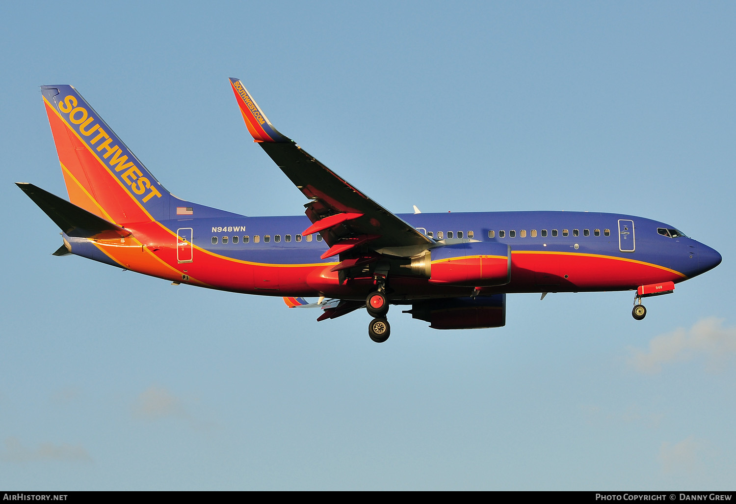 Aircraft Photo of N949WN | Boeing 737-7H4 | Southwest Airlines | AirHistory.net #156279
