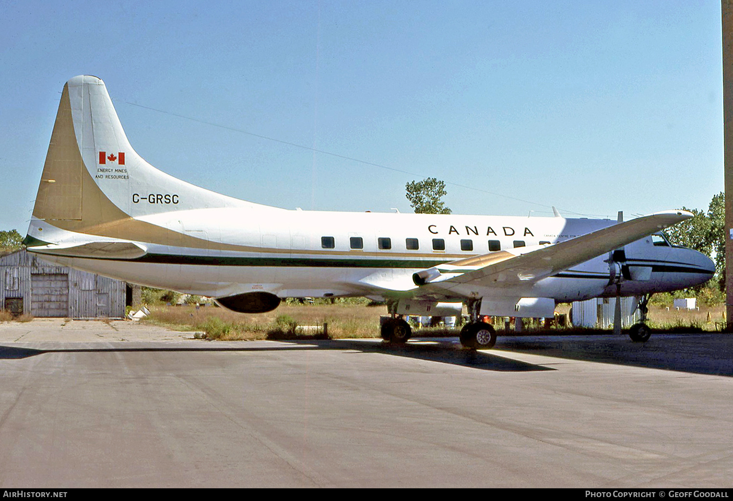 Aircraft Photo of C-GRSC | Convair 580 | Energy Mines and Resources - Canada Centre for Remote Sensing | AirHistory.net #156329