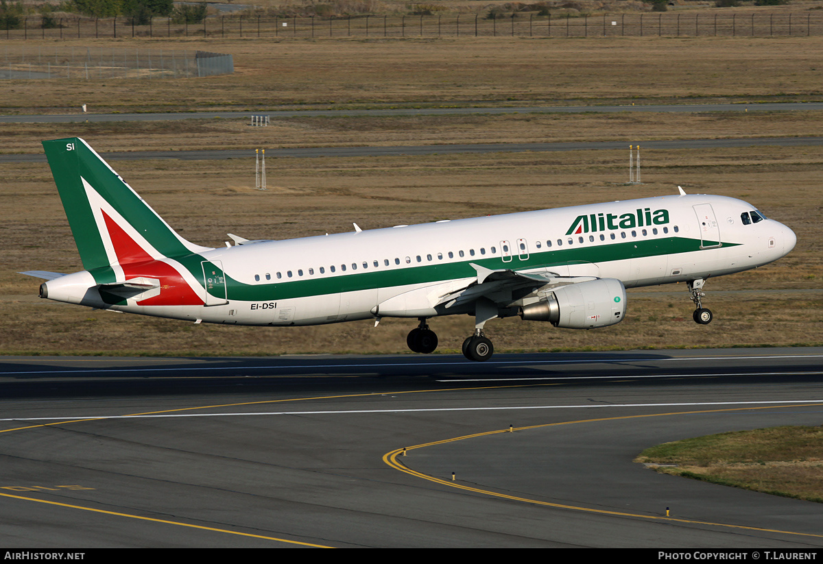 Aircraft Photo of EI-DSI | Airbus A320-216 | Alitalia | AirHistory.net #156334