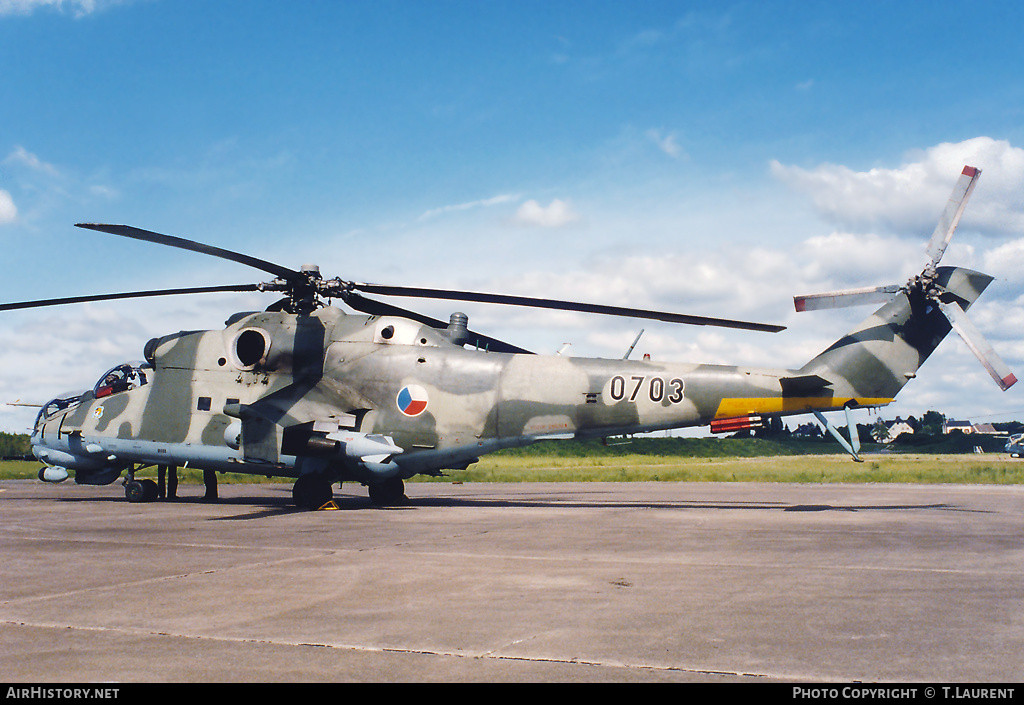 Aircraft Photo of 0703 | Mil Mi-24V | Czechia - Air Force | AirHistory.net #156337